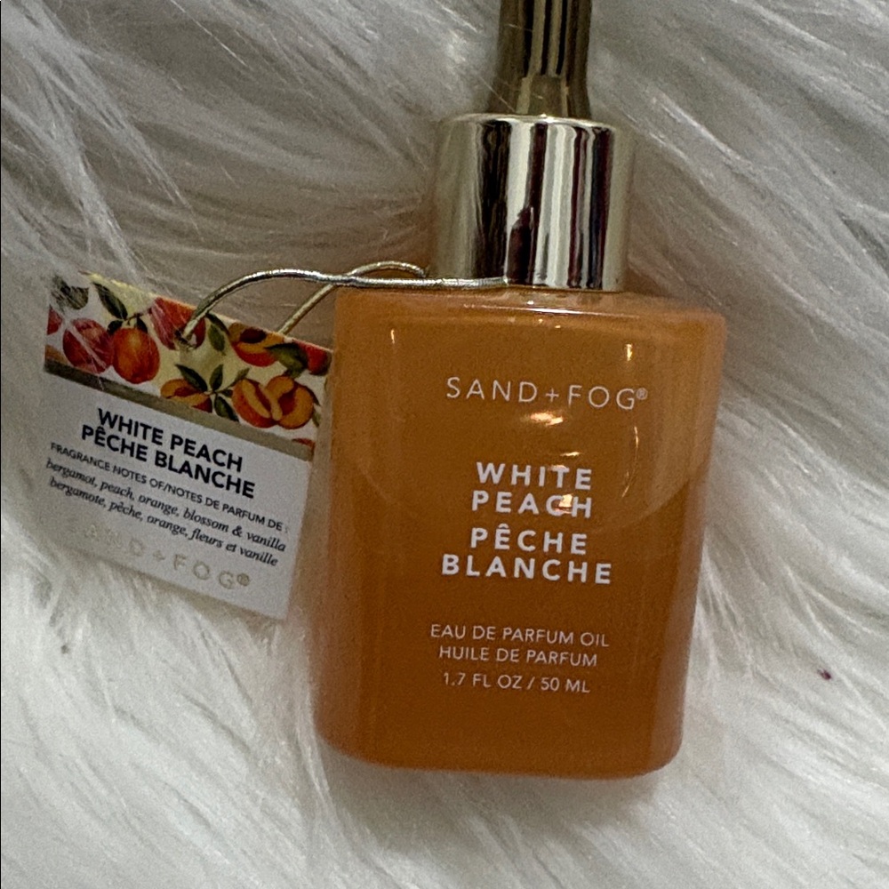 NWT Sand + Fog EDP Fragrance Oil in White Peach - 50 mls